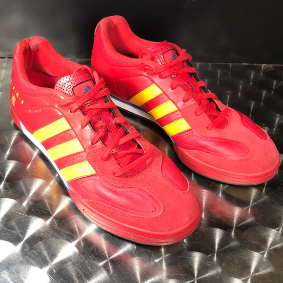 red sneakers mens adidas